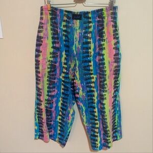 Neon ankle pants